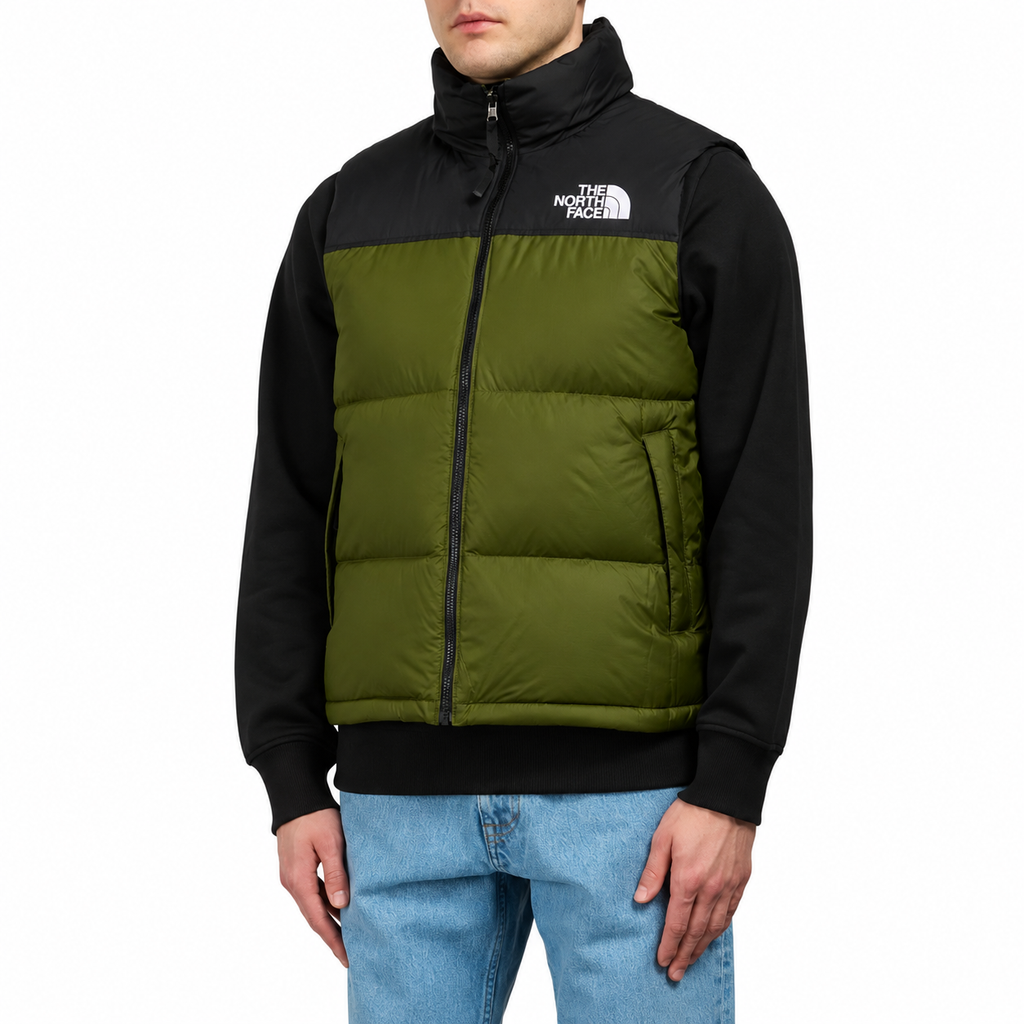 Chaleco 1996 Retro Nuptse Vest Verde Hombre The North Face