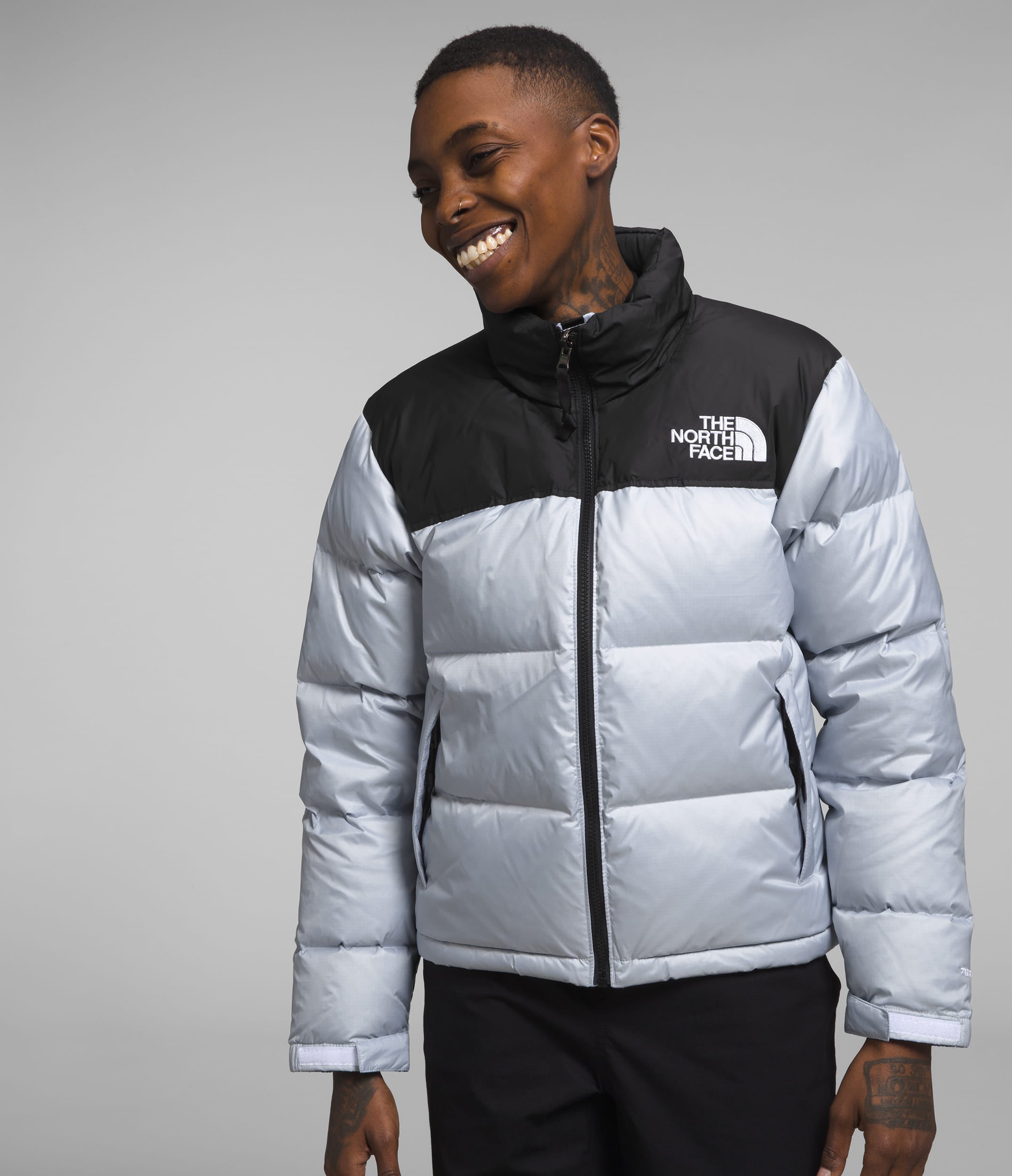 Chaqueta 1996 Retro Nuptse Térmica Gris Mujer The North Face - imagen 1