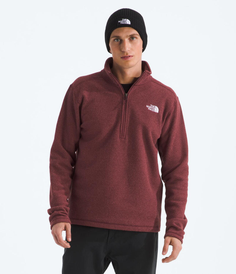 Buzo Textured Cap Rock 1/4 Zip Vinotinto Hombre The North Face - imagen 1