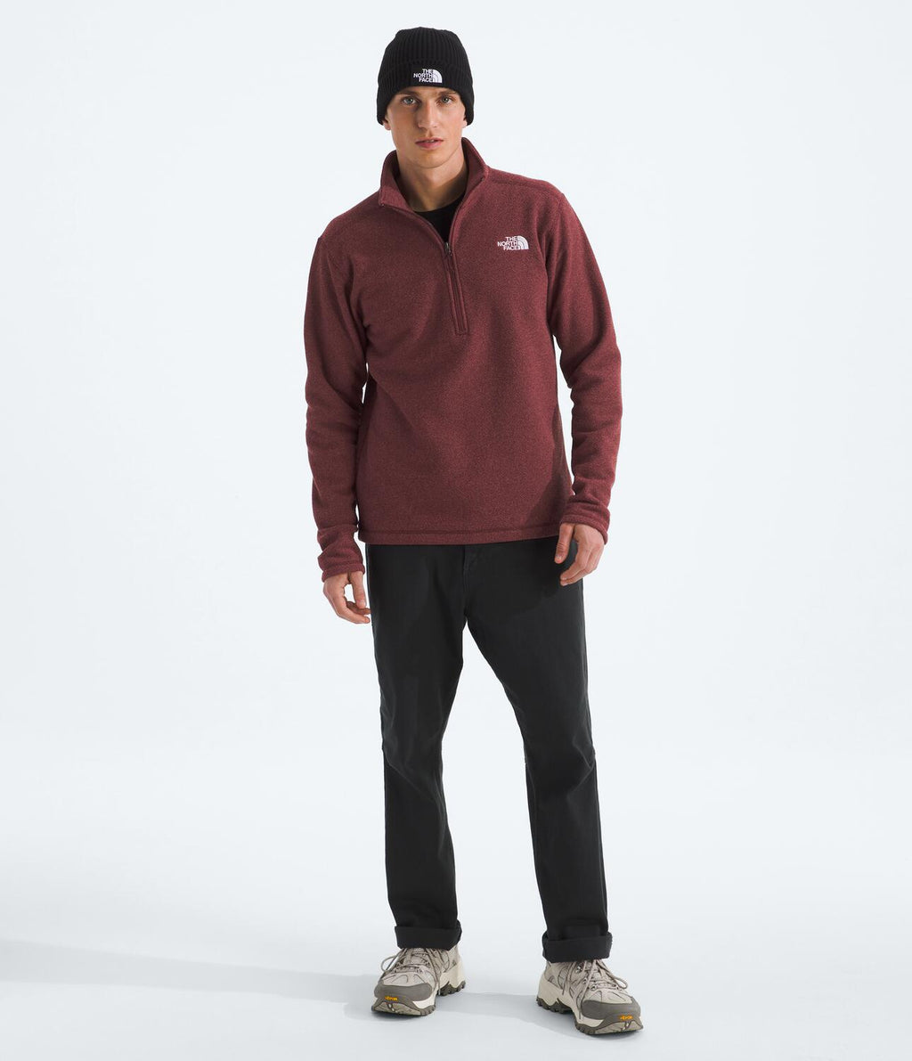 Buzo Textured Cap Rock 1/4 Zip Vinotinto Hombre The North Face - imagen 3