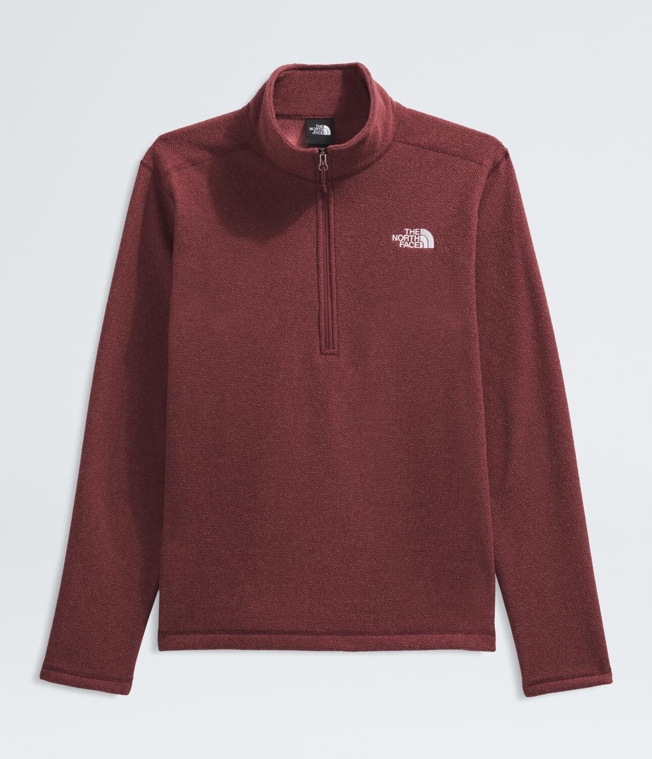 Buzo Textured Cap Rock 1/4 Zip Vinotinto Hombre The North Face - imagen 5