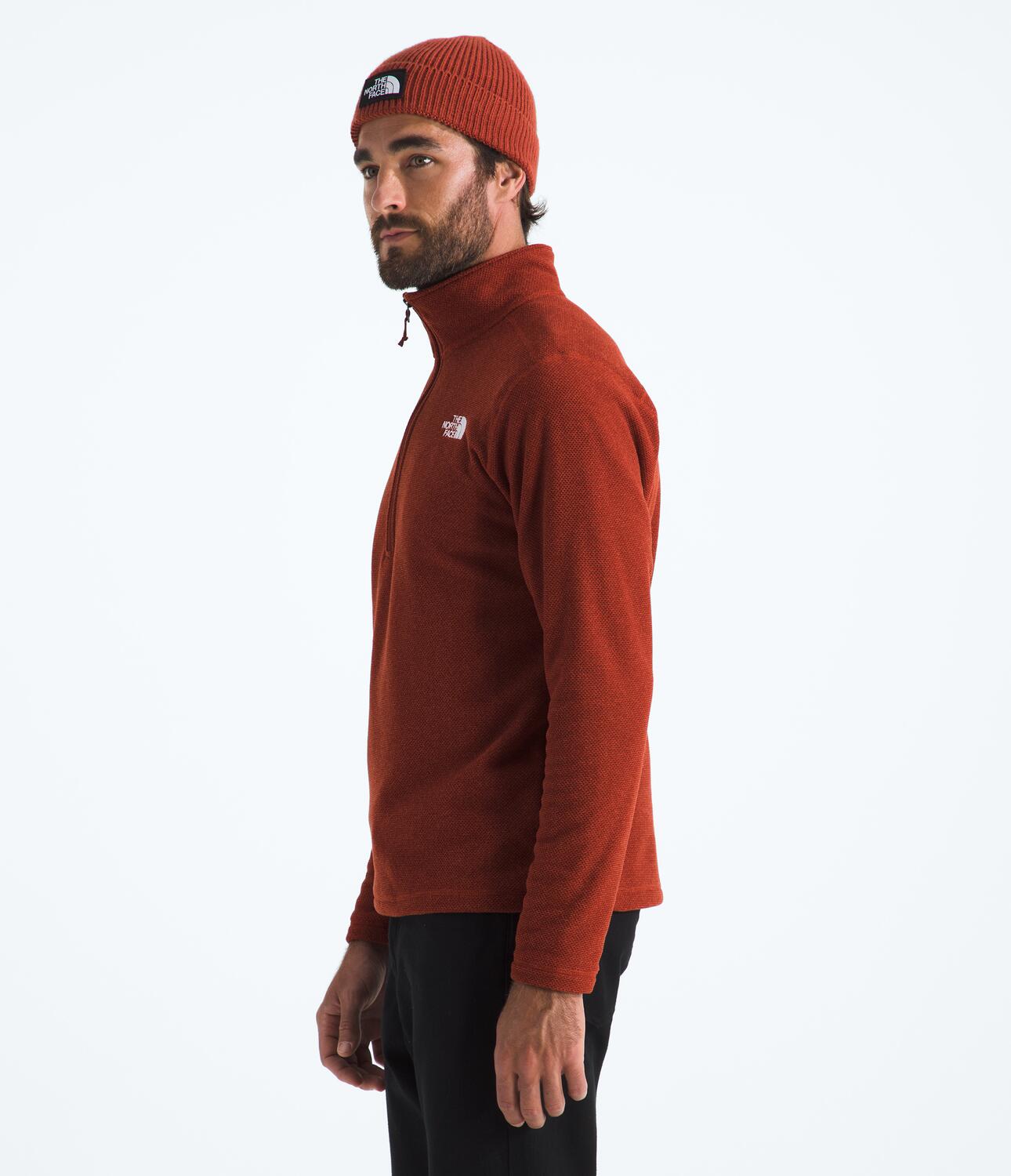Chaqueta Polar Textured Cap Rock 1/4 Zip Rojo Hombre The North Face