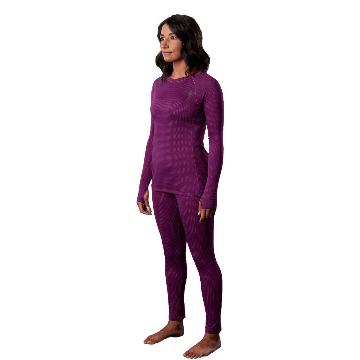 Camiseta Dotknit Crew Térmica Morada Mujer The North Face - imagen 3