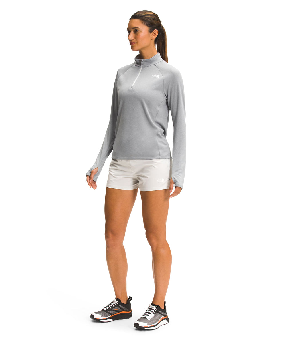 Camiseta Wander 1/4 Zip Mujer Gris The North Face - imagen 3