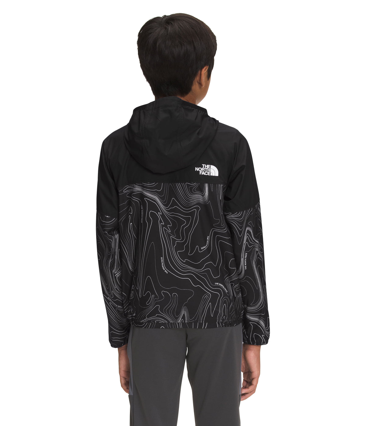 Chaqueta Printed Windwall Hoodie Negra Niño The North Face - imagen 2