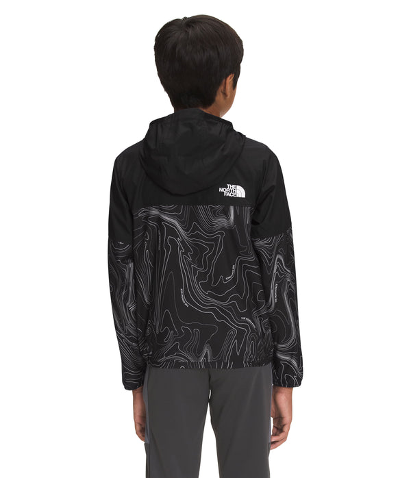 Chaqueta Printed Windwall Hoodie Negra Niño The North Face