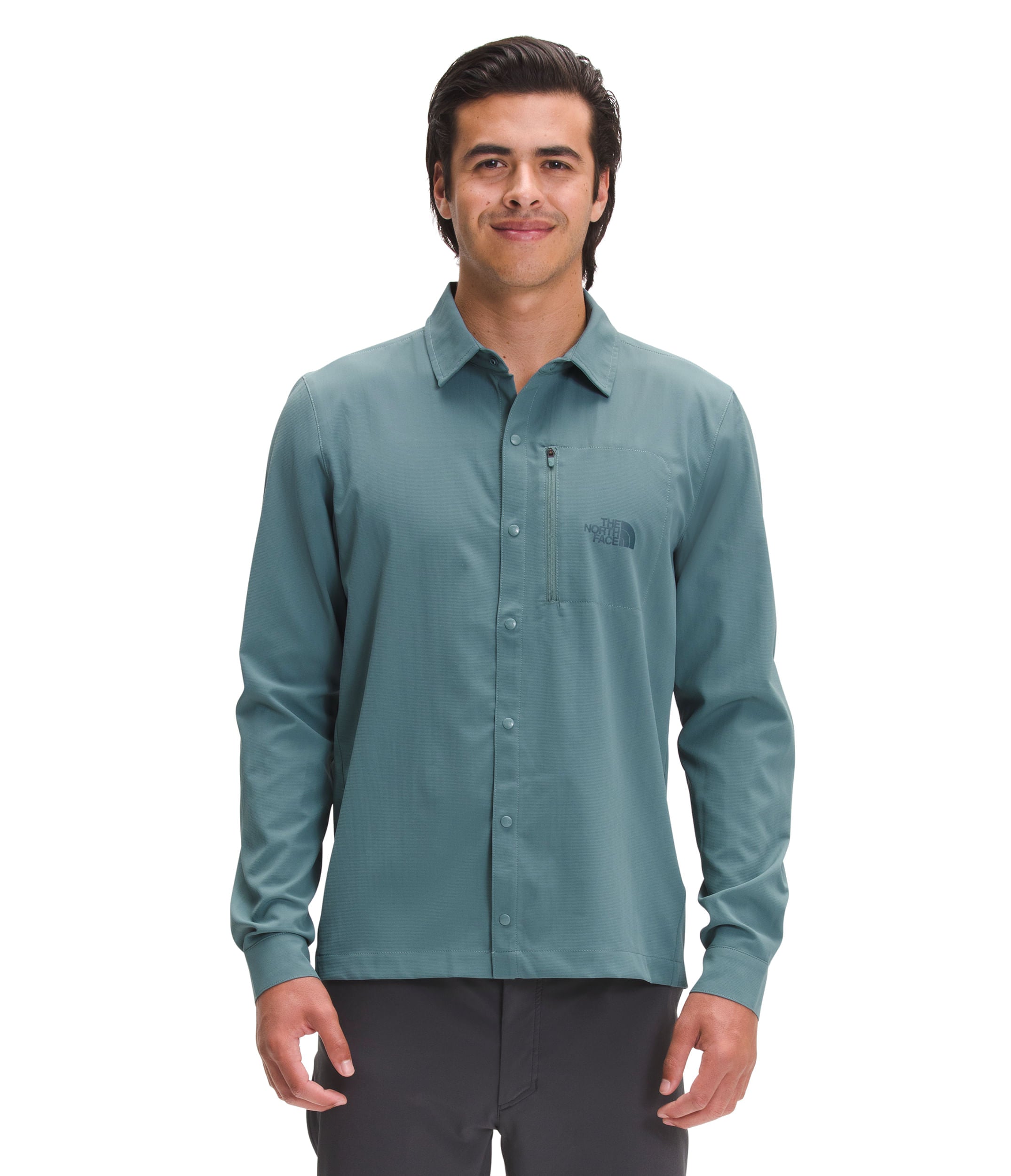 Camisa First Trail Upf L/S Shirt Azul Hombre The North Face - imagen 1