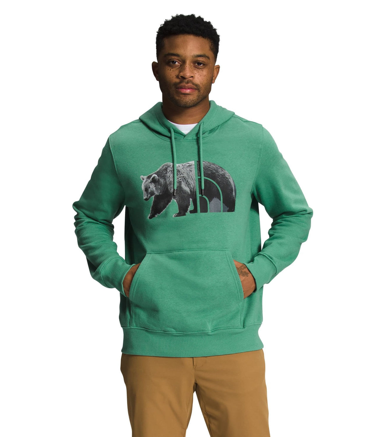Buzo TNF Bear Pullover Verde Hombre The North Face - imagen 1