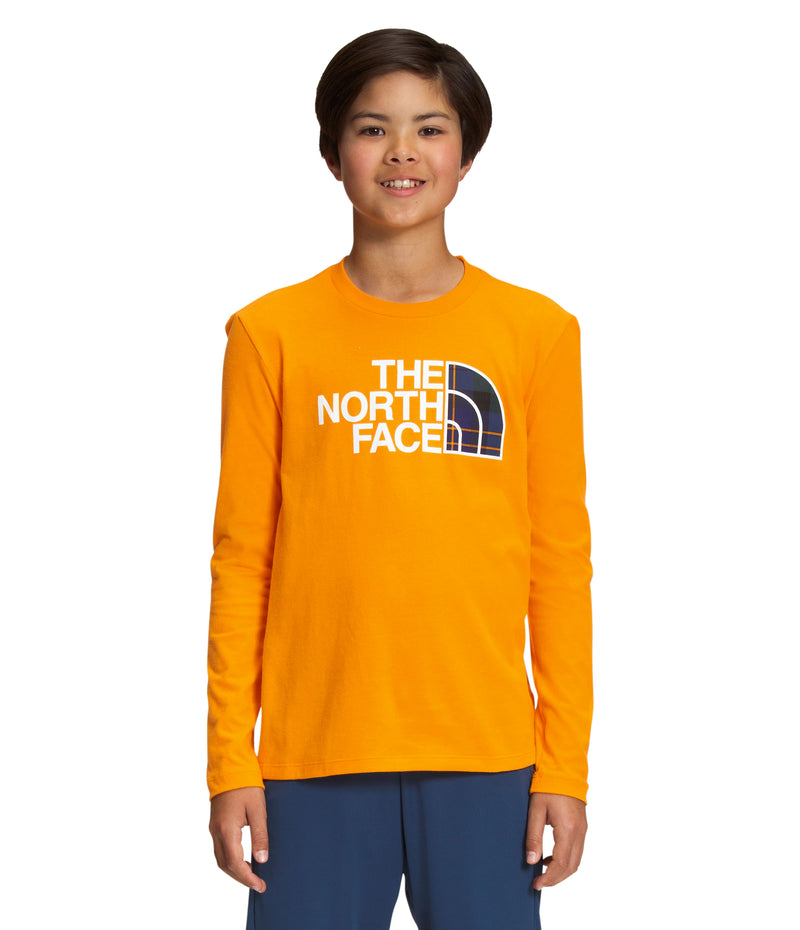 Camiseta Graphic Tee Manga Larga Naranja Niño The North Face - imagen 1