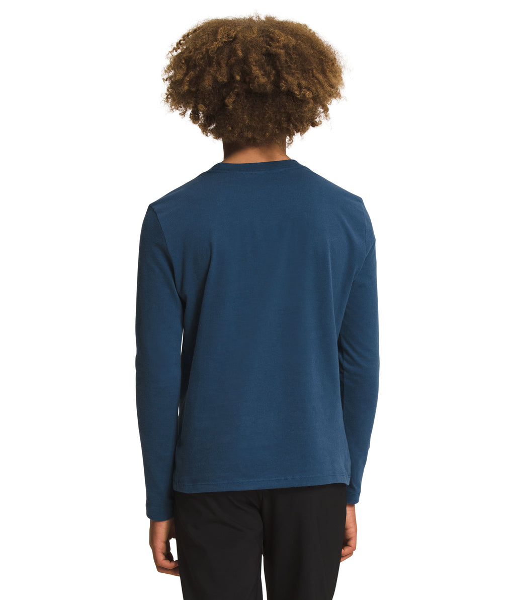 Camiseta Graphic Tee Manga Larga Azul Niño The North Face - imagen 2