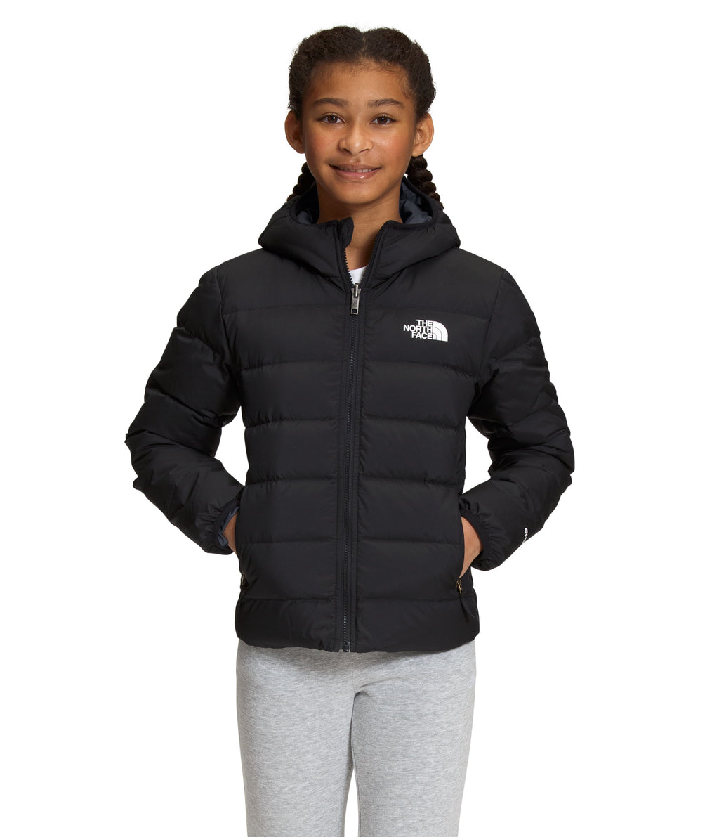 Chaqueta Reversible North Down Hooded Negra Niña The North Face - imagen 1