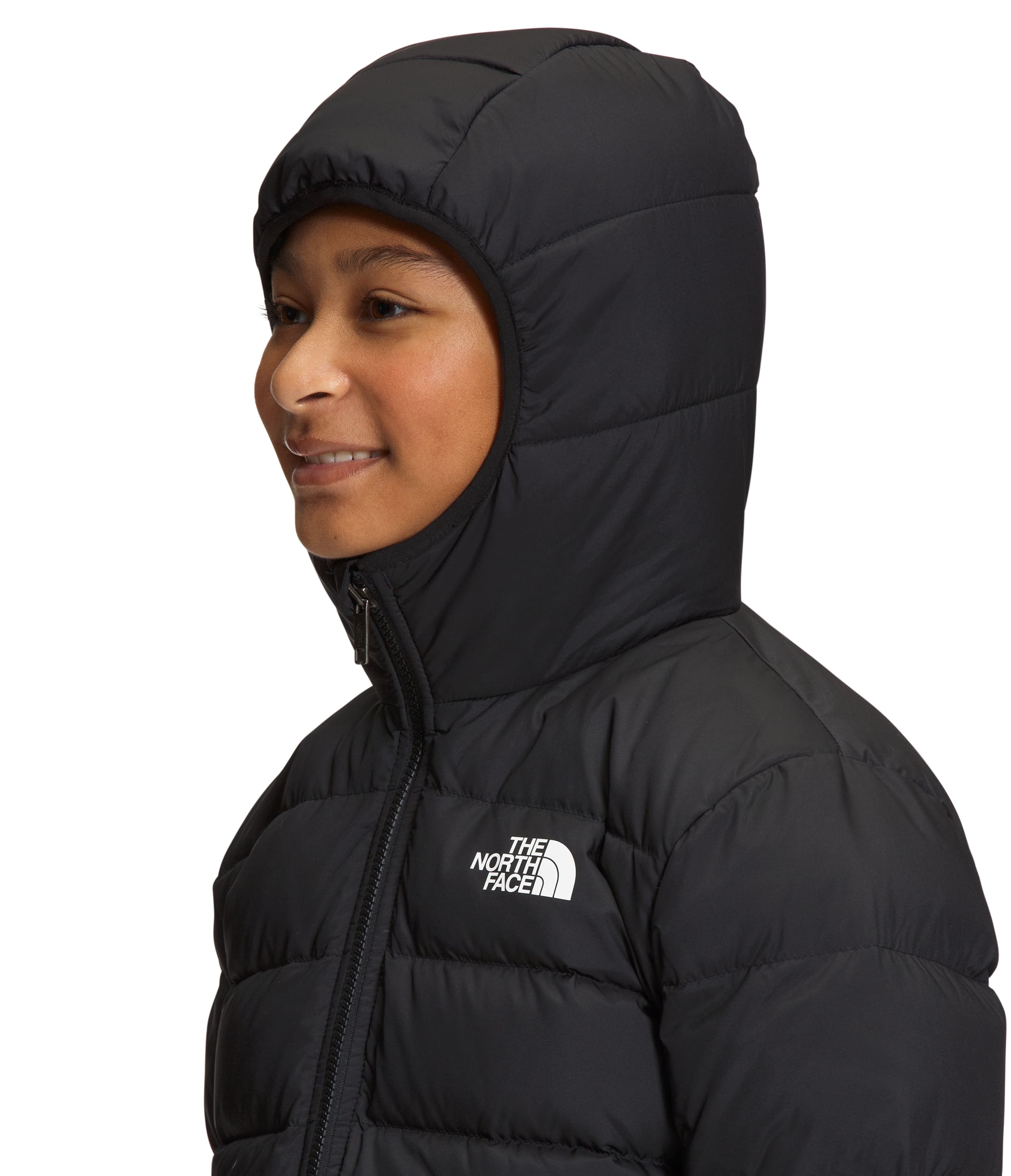 Chaqueta Reversible North Down Hooded Negra Niña The North Face - imagen 5