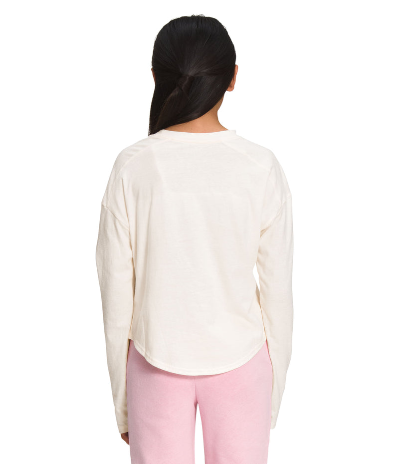 Camiseta Graphic Tee Manga Larga Blanca Niña The North Face - imagen 2