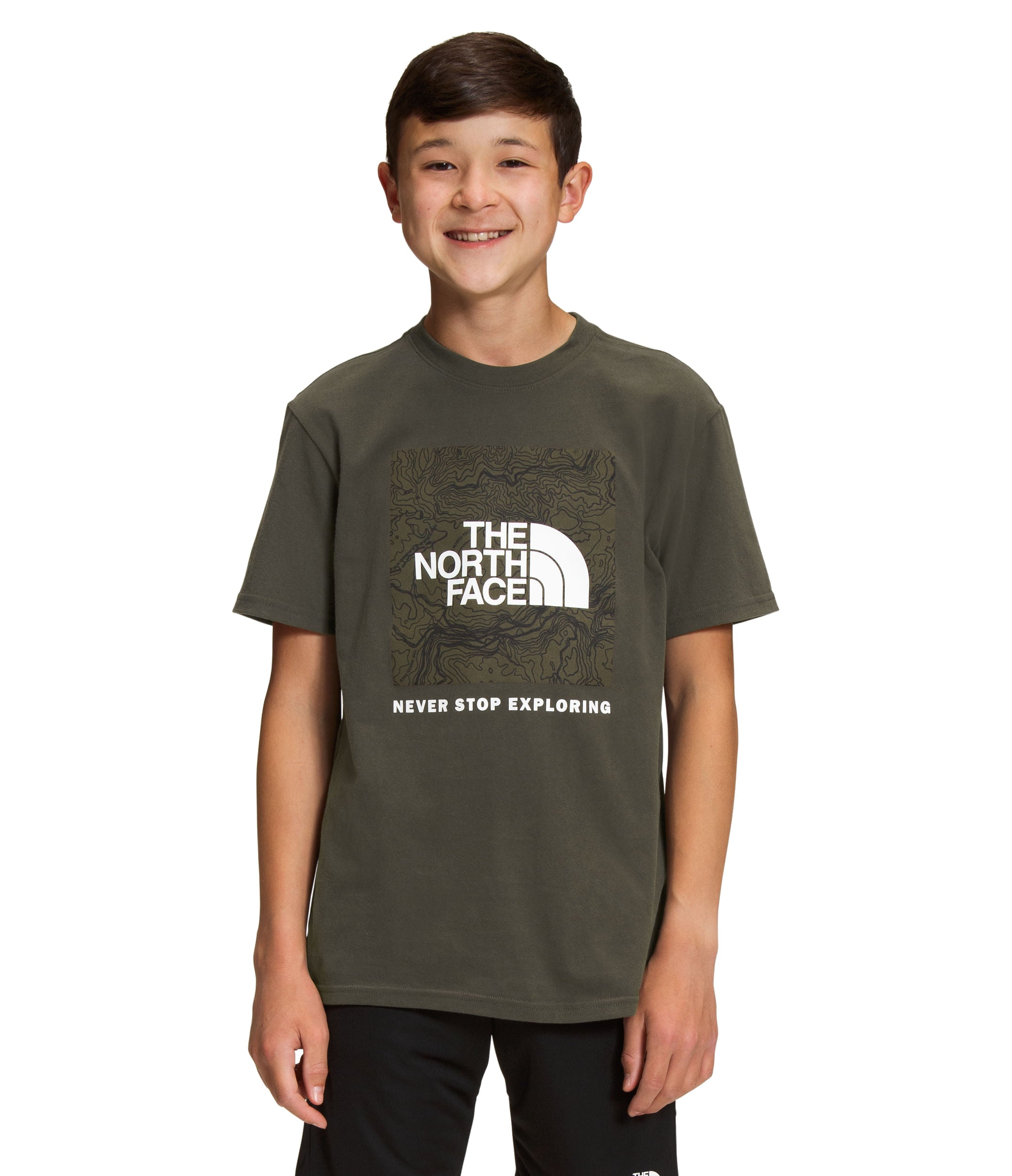 Camiseta Graphic Tee Manga Corta Verde Niño The North Face - imagen 1