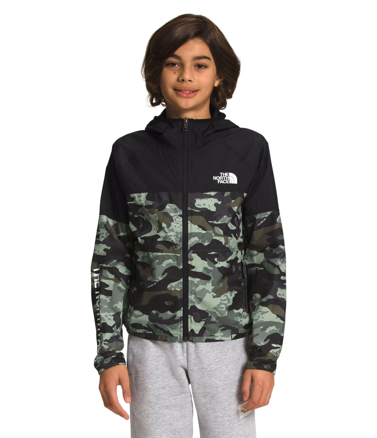 Chaqueta Printed Never Stop Hooded Wind Jacket  Verde Niño The North Face - imagen 2