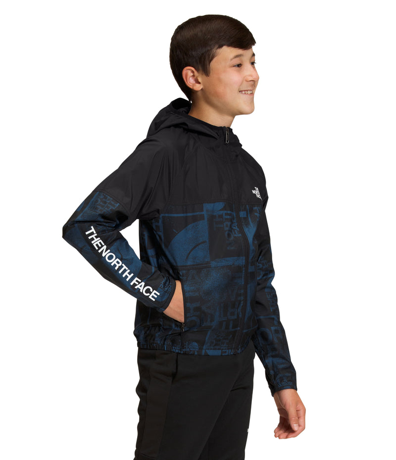 Chaqueta Printed Never Stop Hooded Wind Jacket  Azul Niño The North Face - imagen 3