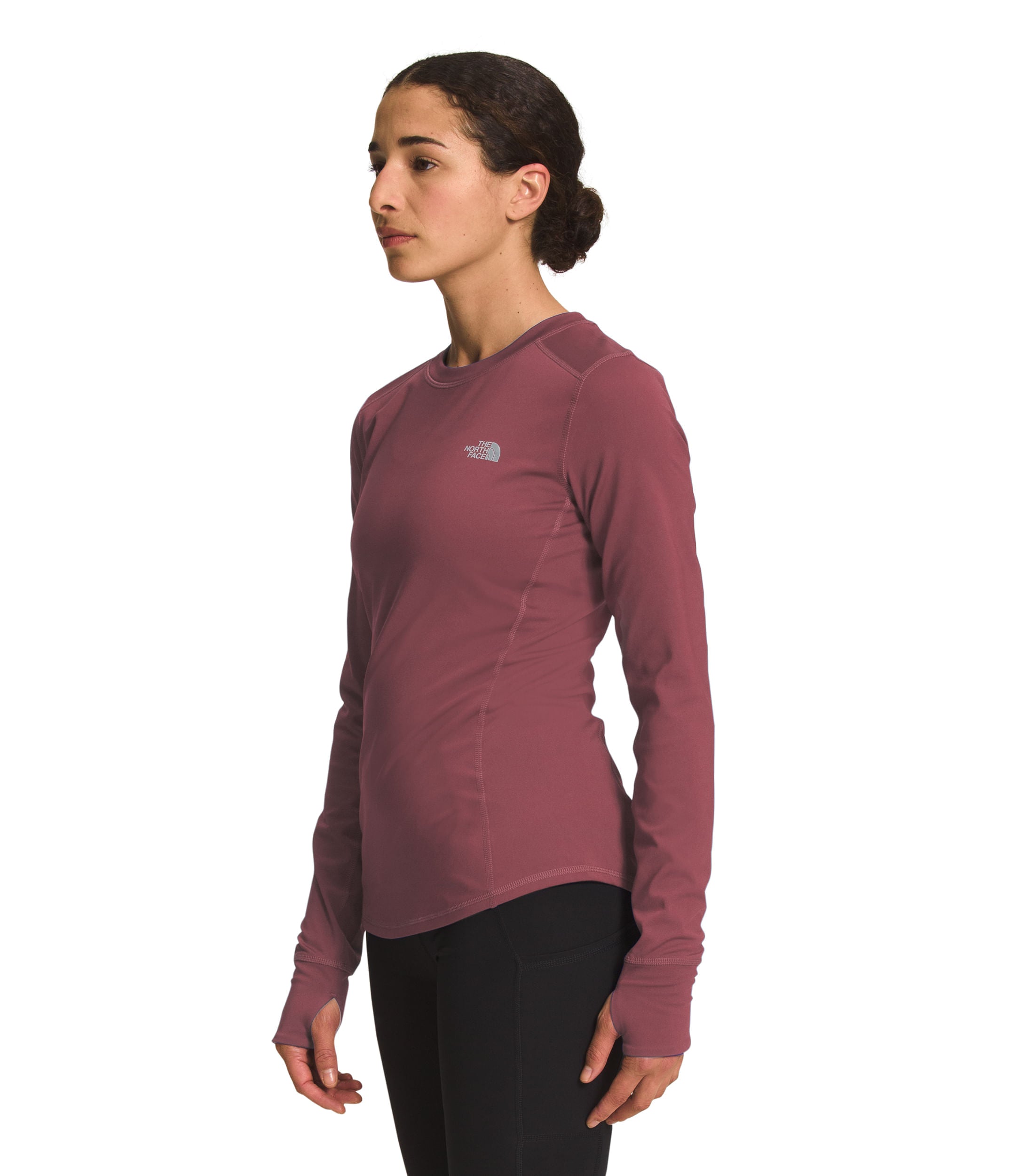 Buzo Winter Warm Essential Crew Vinotinto Mujer The North Face - imagen 2