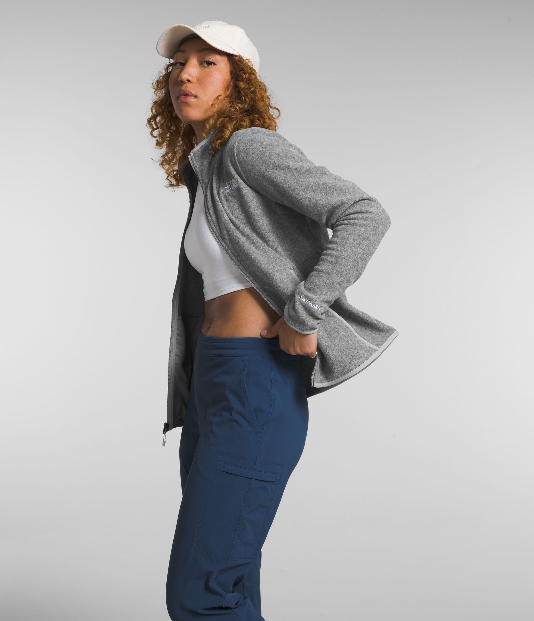 Chaqueta Alpine Polartec 100 Jacket Gris Mujer The North Face - imagen 4