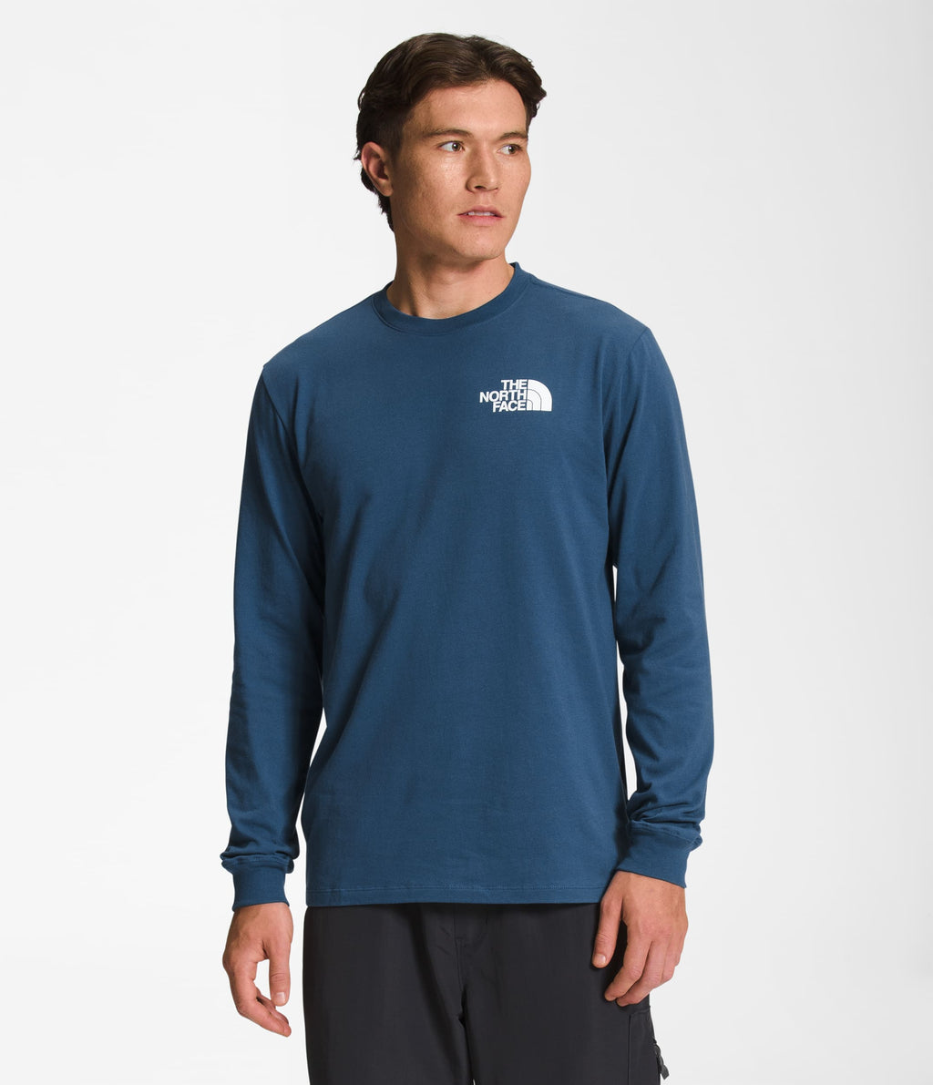 Camiseta L/S Box Nse Tee Azul Hombre The North Face - imagen 1