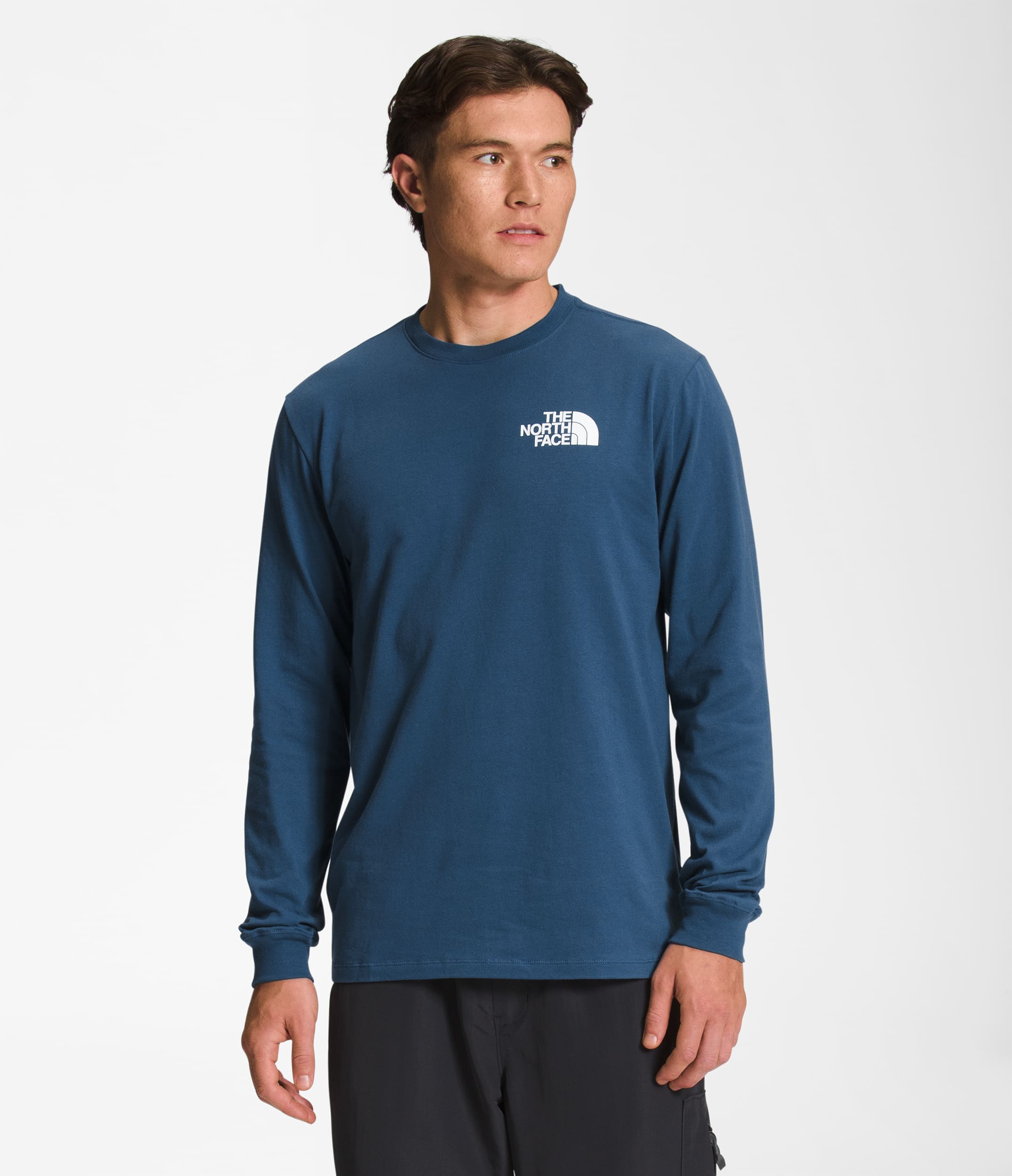 Camiseta L/S Box Nse Tee Azul Hombre The North Face - imagen 1