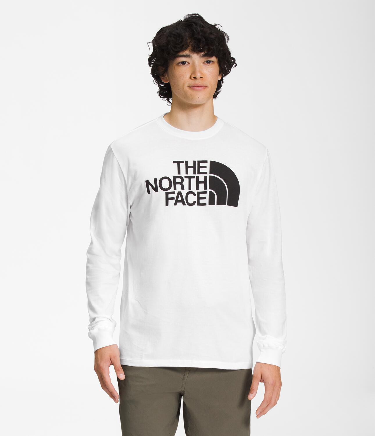 Camiseta Half Dome Manga Larga Blanca Hombre The North Face - imagen 1