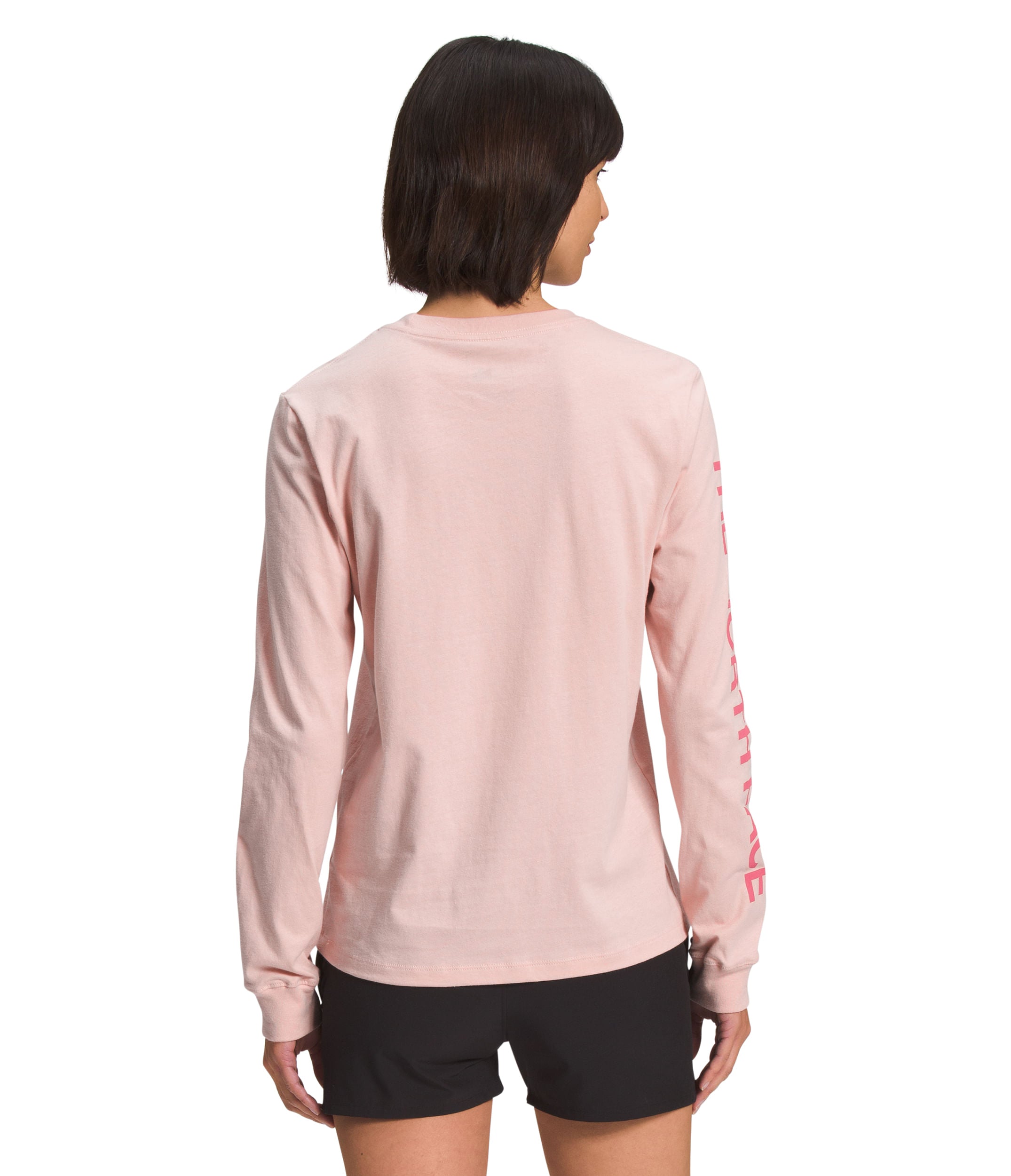 Camiseta L/S Sleeve Hit Graphic Tee Rosada Mujer The North Face - imagen 2