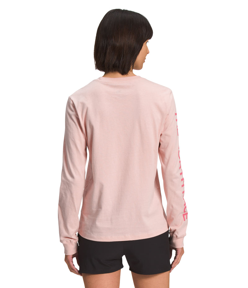 Camiseta L/S Sleeve Hit Graphic Tee Rosada Mujer The North Face - imagen 2