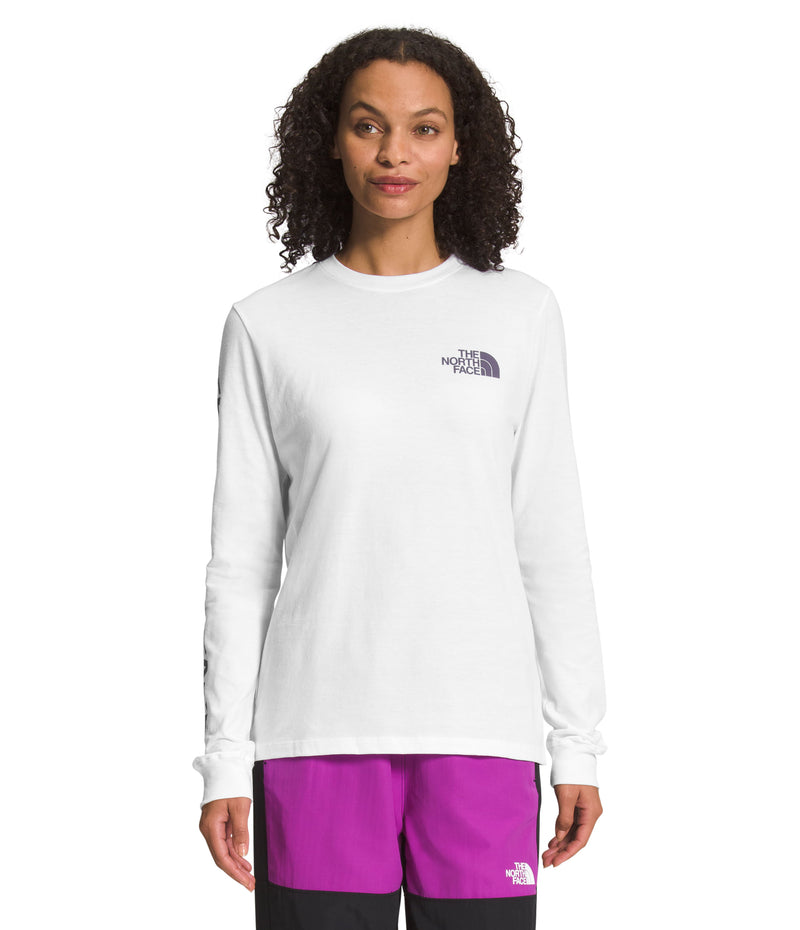 Camiseta L/S Sleeve Hit Graphic Tee Blanca Mujer The North Face - imagen 1