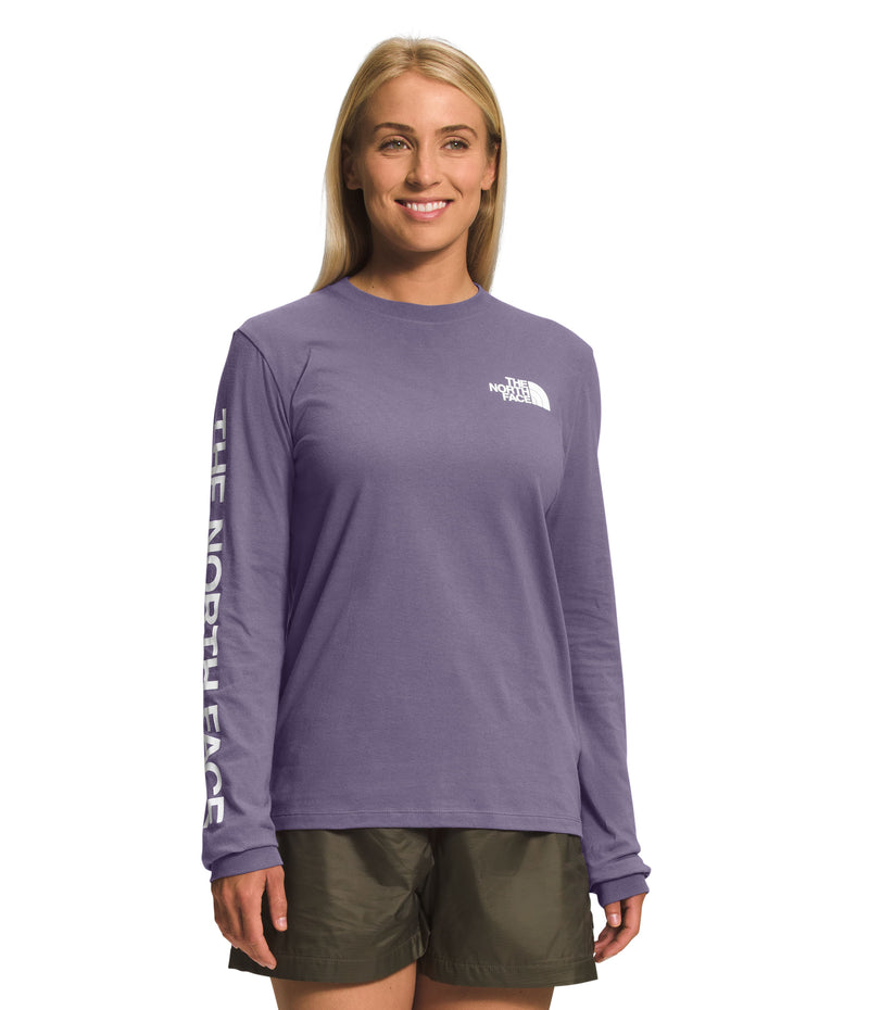 Camiseta L/S Sleeve Hit Graphic Tee Morada Mujer The North Face - imagen 1