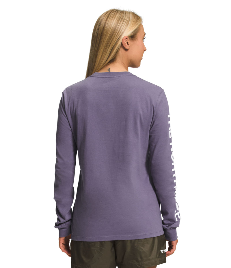 Camiseta L/S Sleeve Hit Graphic Tee Morada Mujer The North Face - imagen 2
