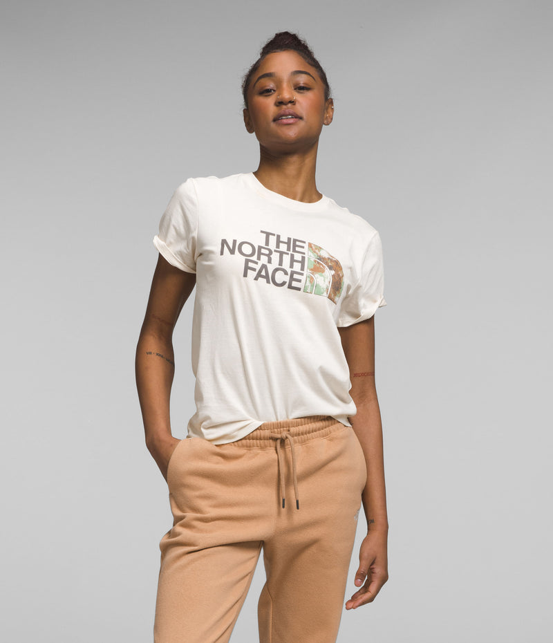 Camiseta S/S Half Dome Tee Beige Mujer The North Face - imagen 1