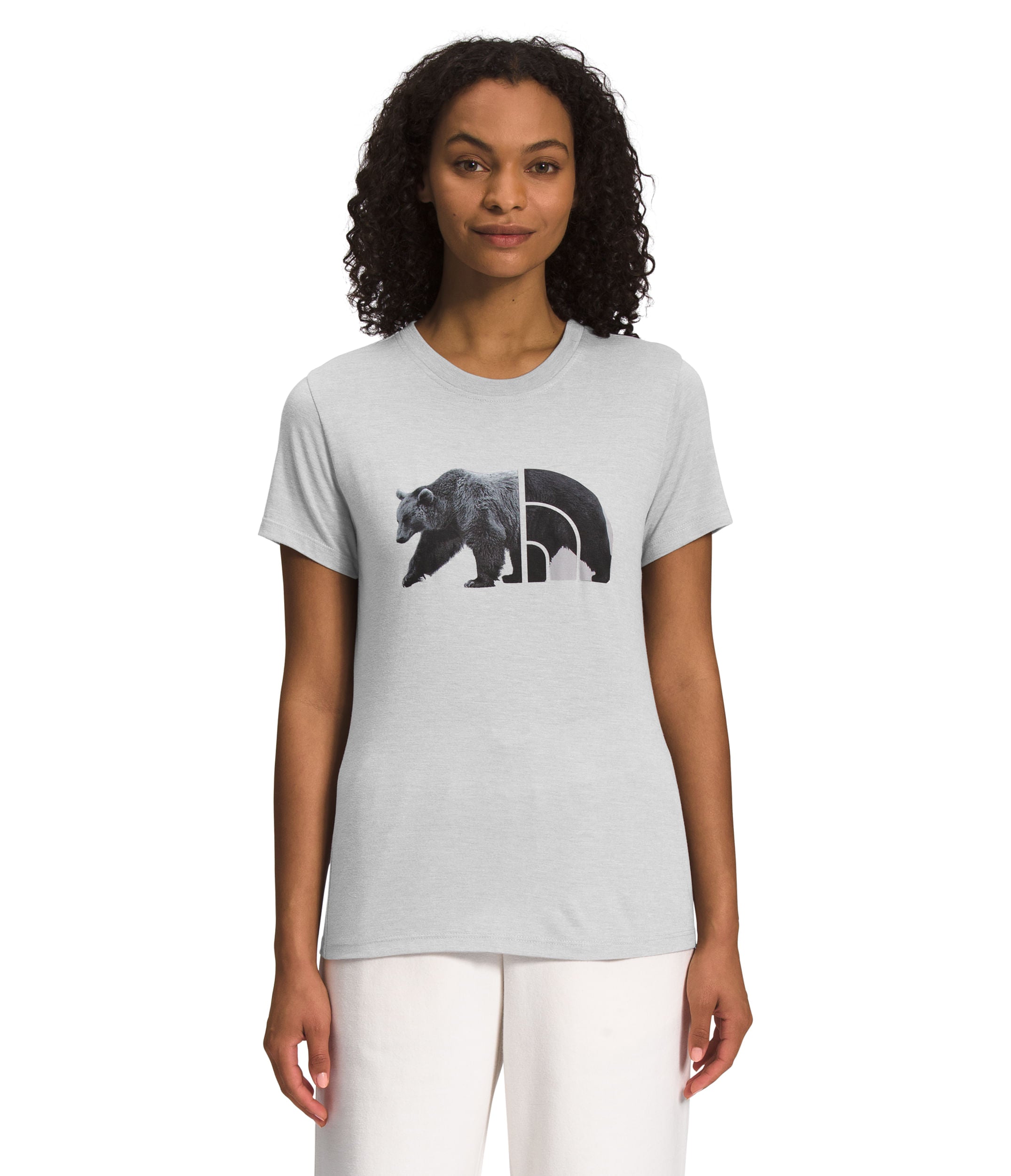 Camiseta S/S Triblend Bear Tee Gris Mujer The North Face - imagen 1
