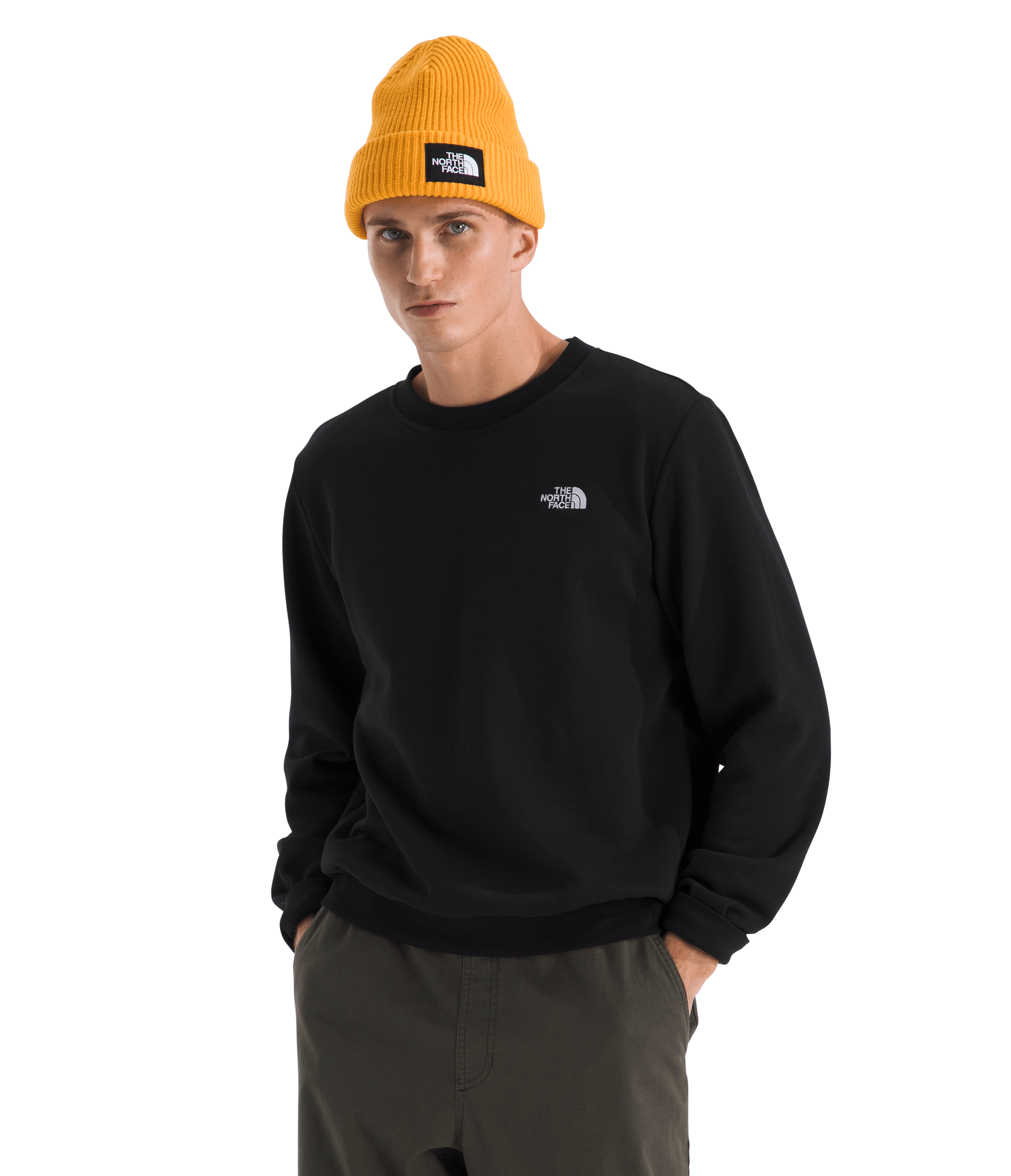 Buzo Logo Pullover Crew Negro Hombre The North Face - imagen 1