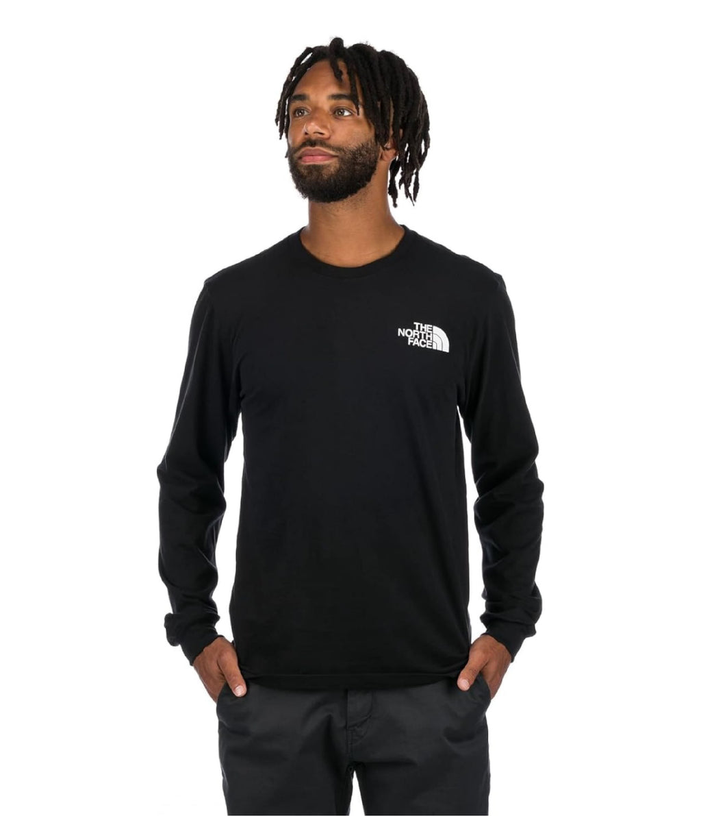 Camiseta L/S Throwback Tee Negra Hombre The North Face - imagen 1