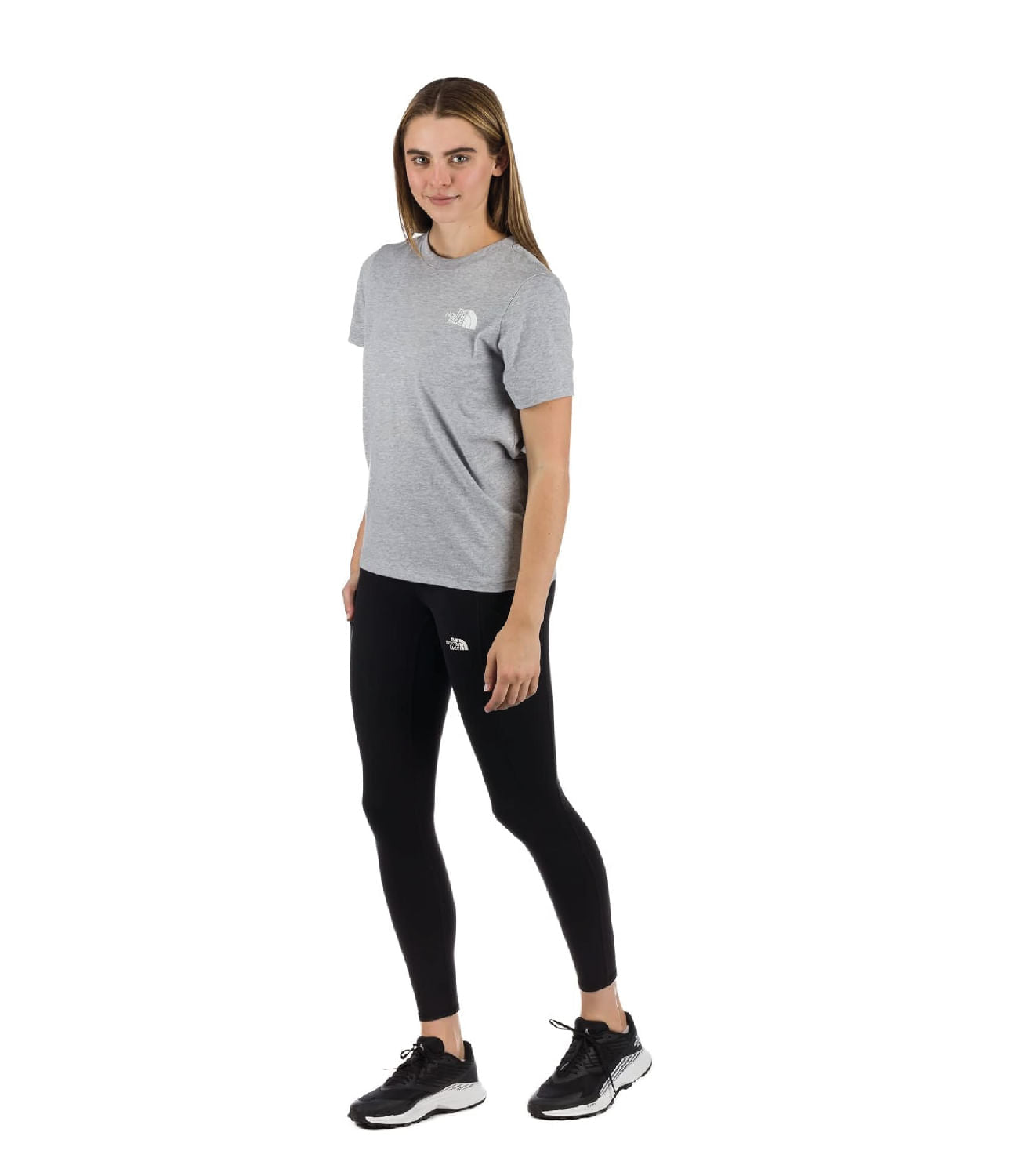 Camiseta S S Throwback Tee Gris Mujer The North Face - imagen 3
