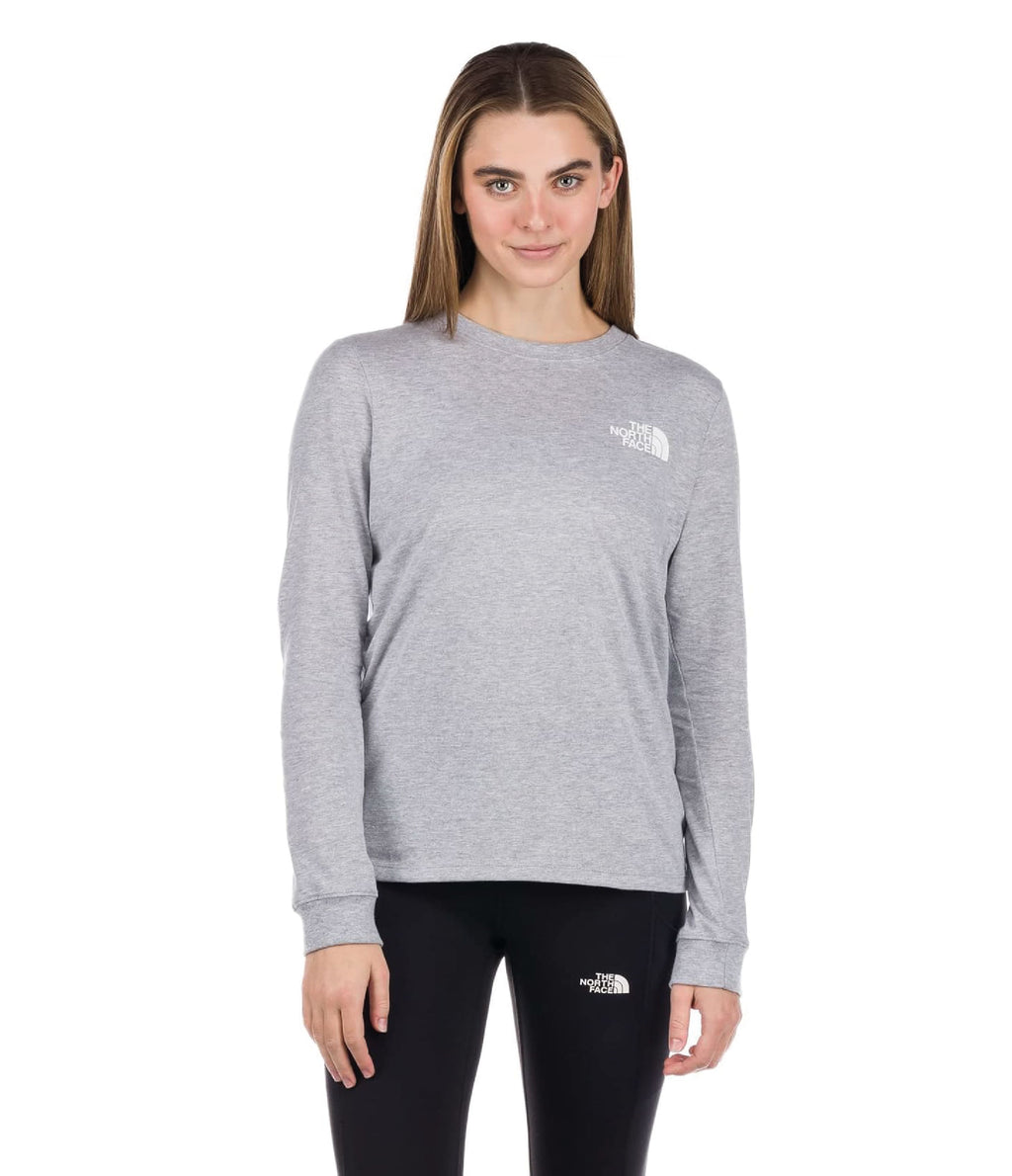 Camiseta L/S Throwback Tee Gris Mujer The North Face - imagen 1