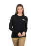 Camiseta L/S Throwback Tee Negra Mujer The North Face