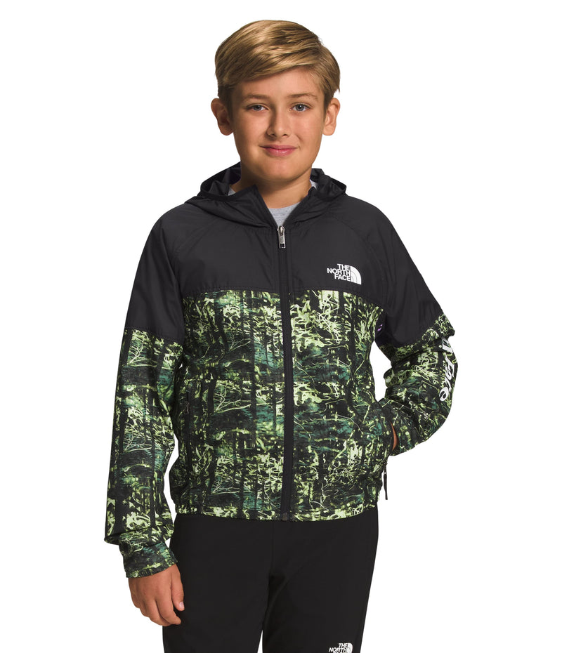 Chaqueta Never Stop Hooded Wind Rompevientos Verde Niño The North Face - imagen 1
