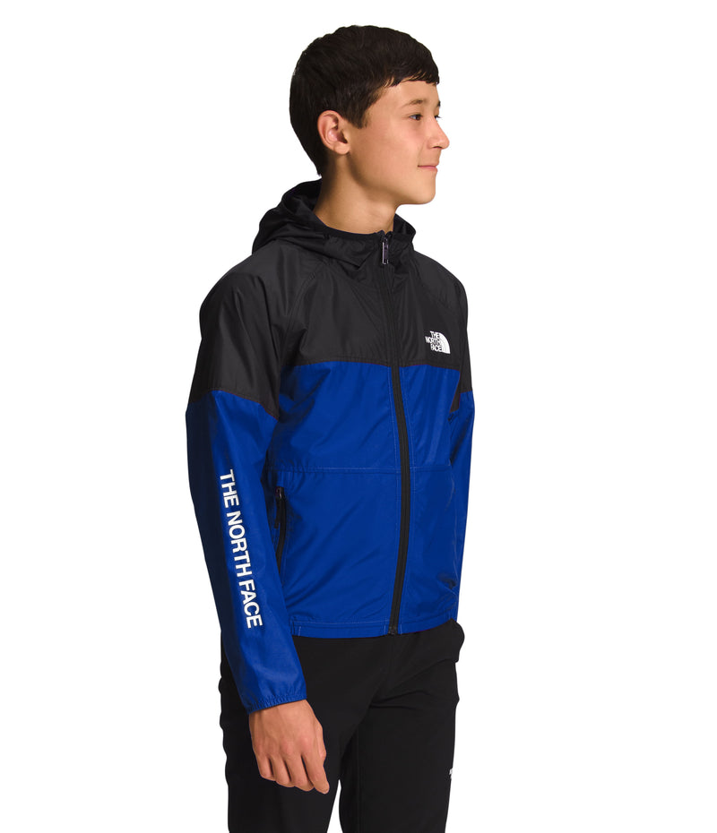 Chaqueta Never Stop Hooded Wind Rompevientos Azul Niño The North Face - imagen 3