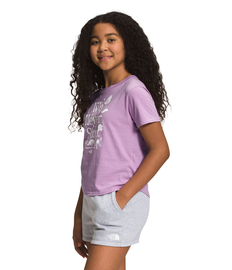 Camiseta S/S Graphic Tee Manga Corta Rosada Niña The North Face - imagen 3