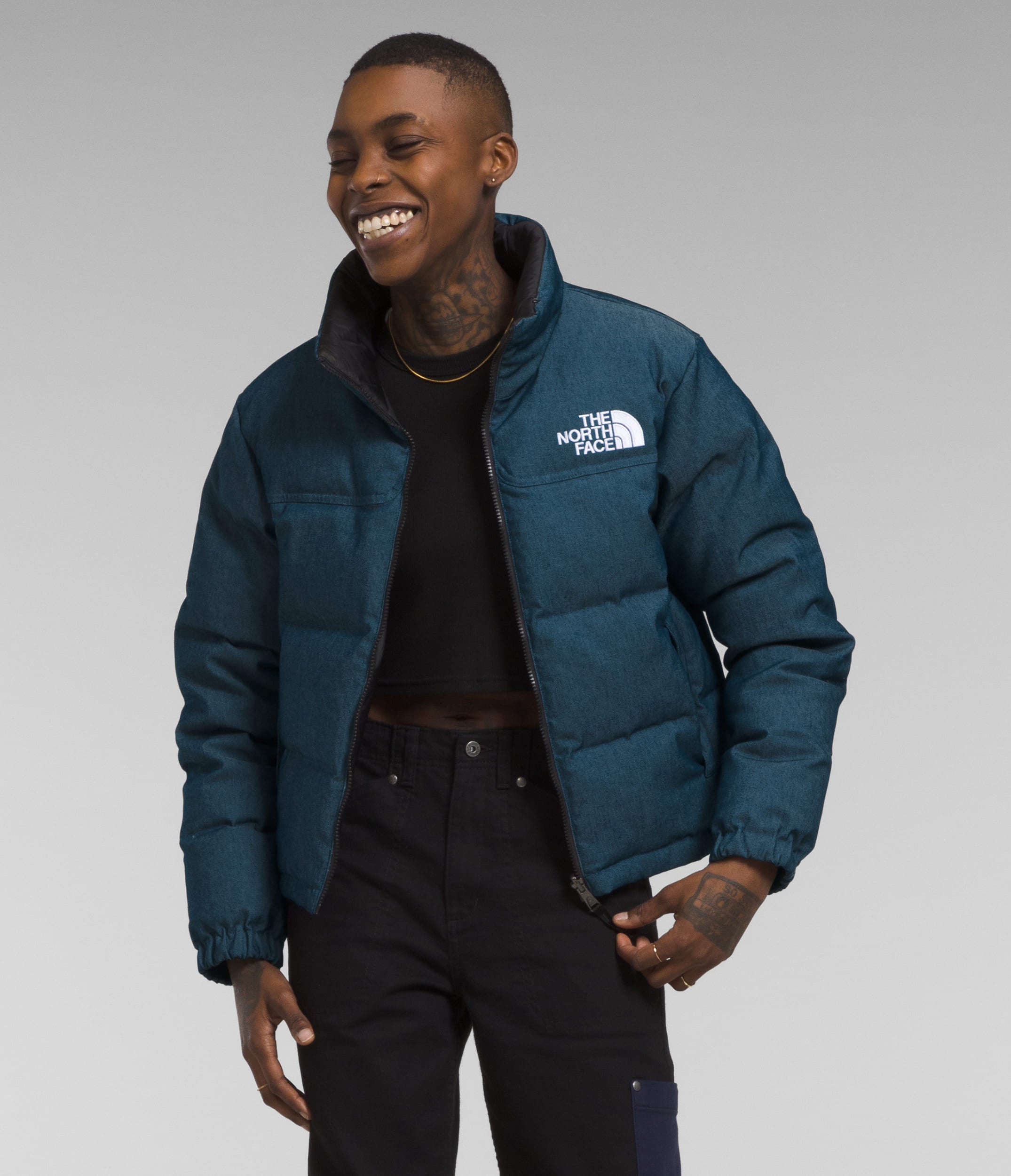 Chaqueta 92 Reversible Nuptse Jacket Azul Mujer The North Face - imagen 1