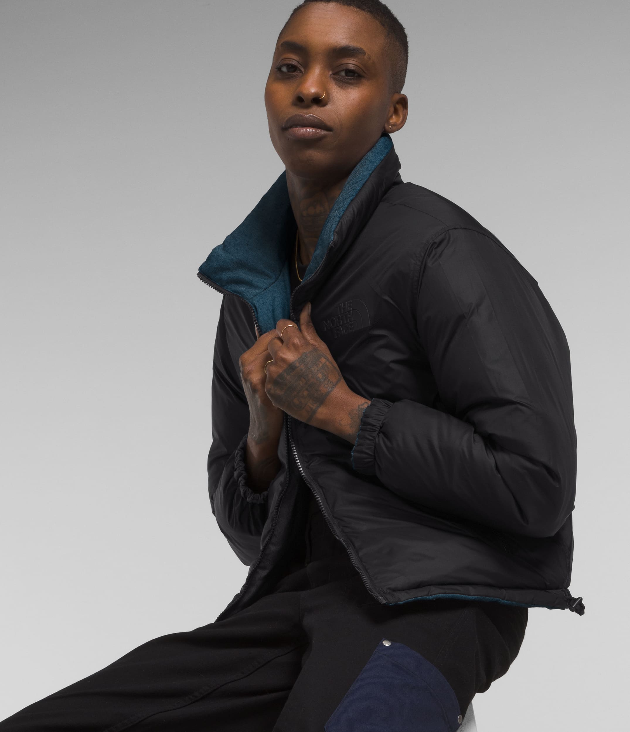 Chaqueta 92 Reversible Nuptse Jacket Azul Mujer The North Face - imagen 2