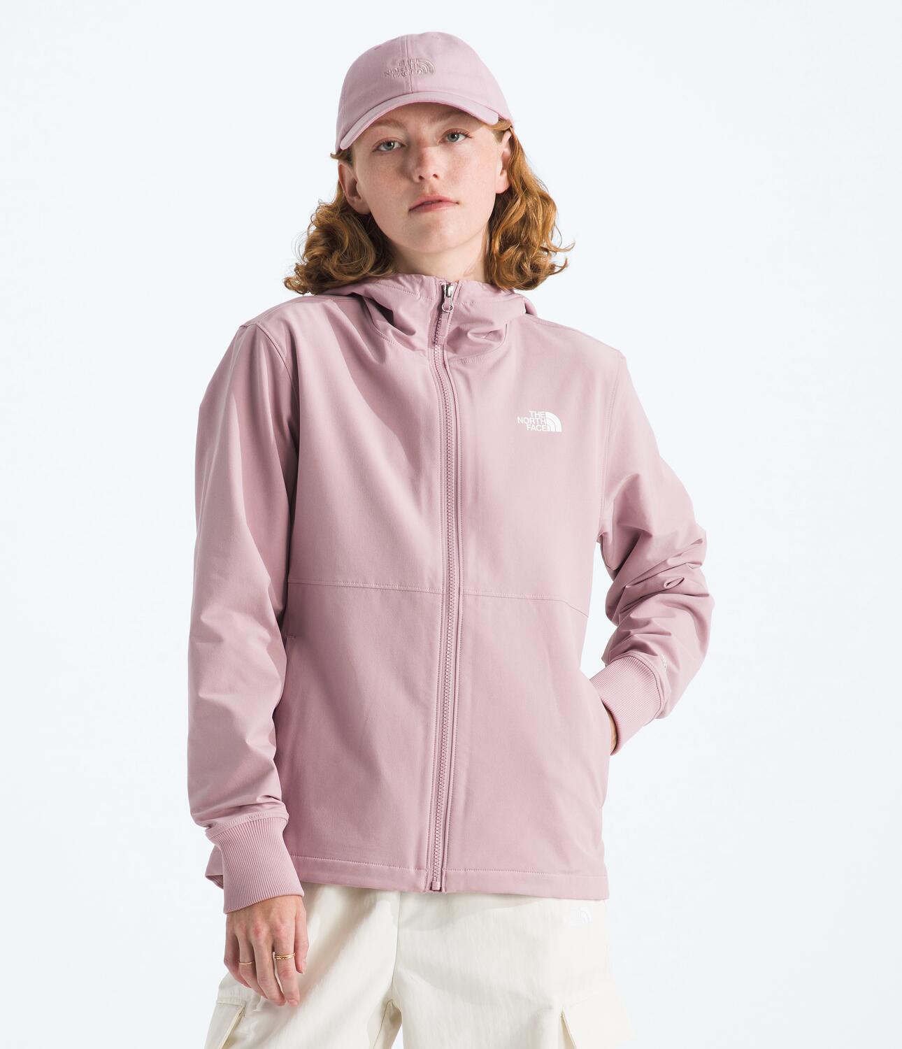 Chaqueta Rompevientos Shelbe Raschel Hoodie Rosado Mujer The North Face