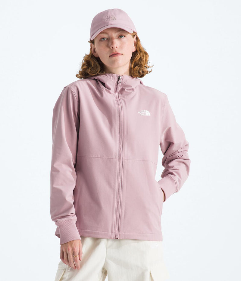 Chaqueta Rompevientos Shelbe Raschel Hoodie Rosado Mujer The North Face
