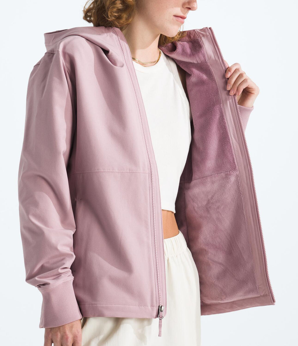 Chaqueta Rompevientos Shelbe Raschel Hoodie Rosado Mujer The North Face