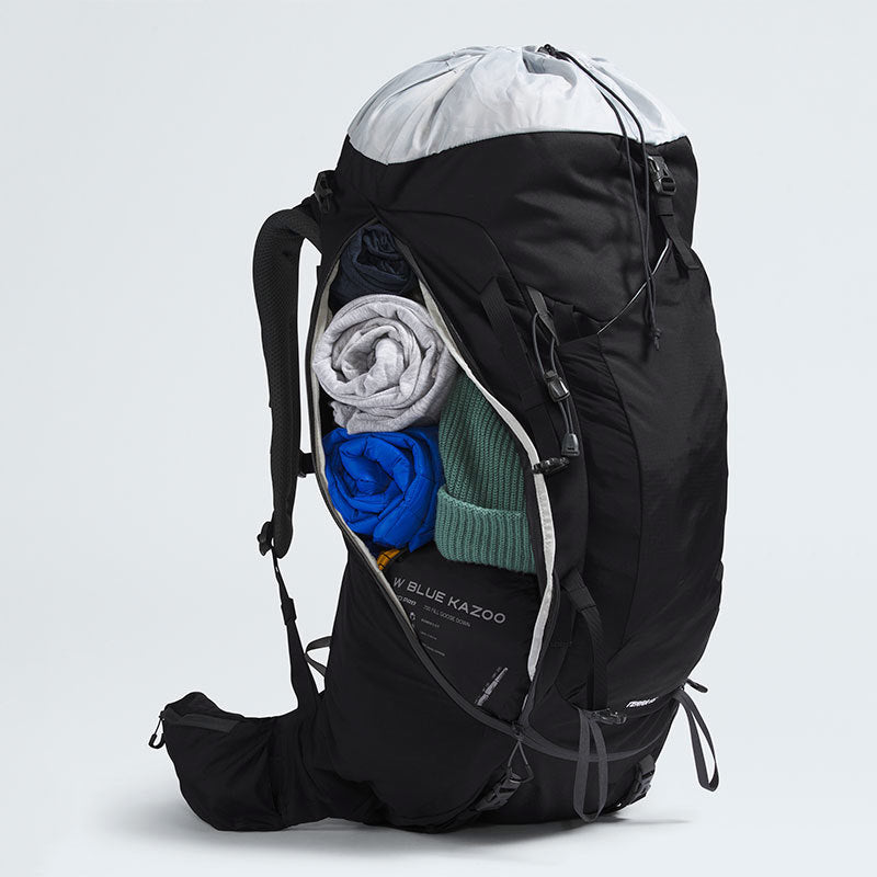 Morral Montañismo Terra 65l Negro y gris The North Face