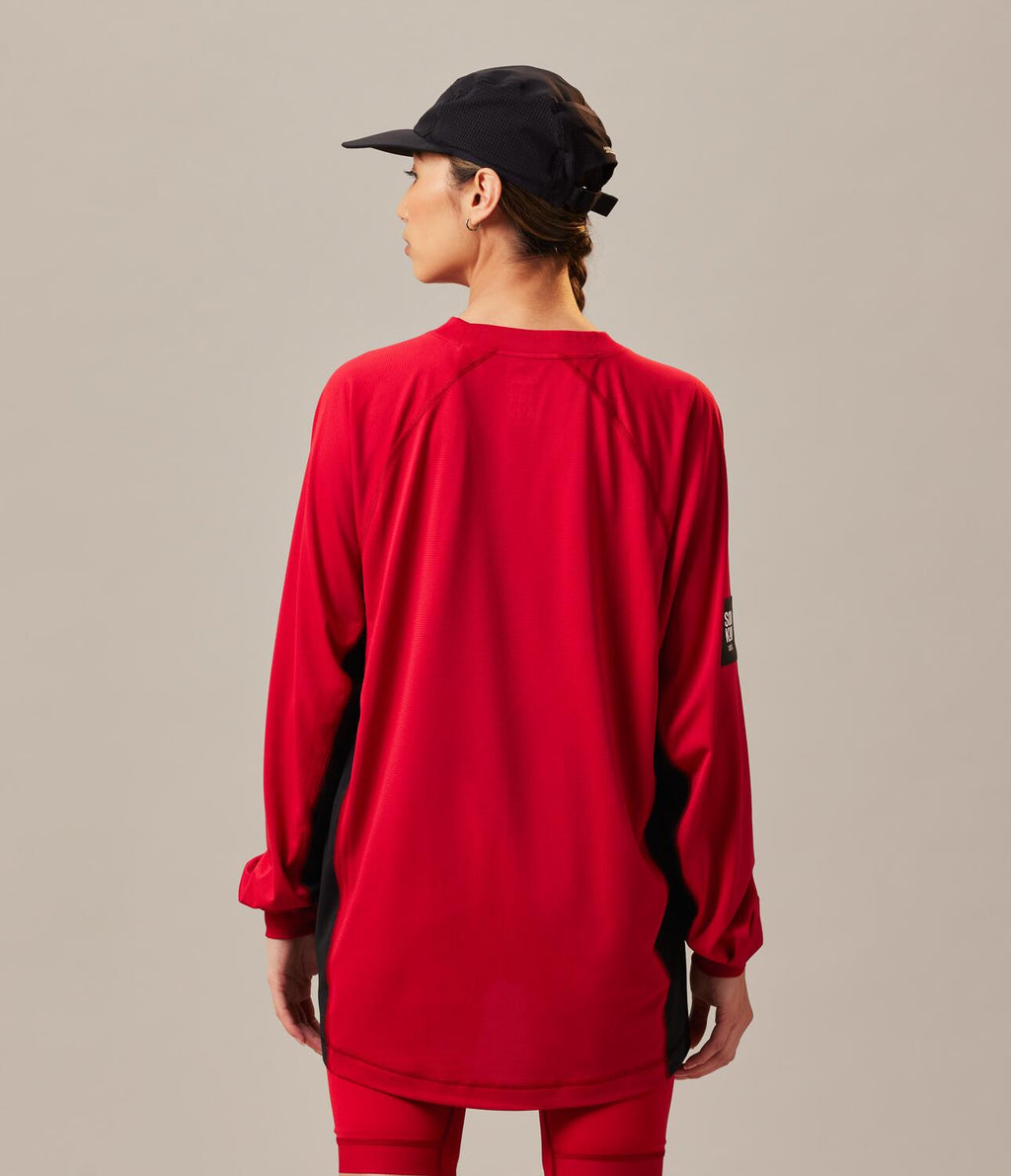 Camiseta Soukuu Tr S/S Tee Roja Manga larga Unisex The North Face - imagen 2