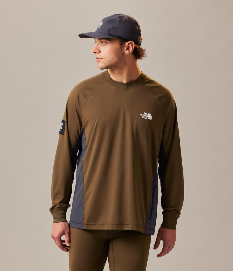 Camiseta Soukuu Tr S/S Tee Café y Gris Manga larga Unisex The North Face - imagen 1