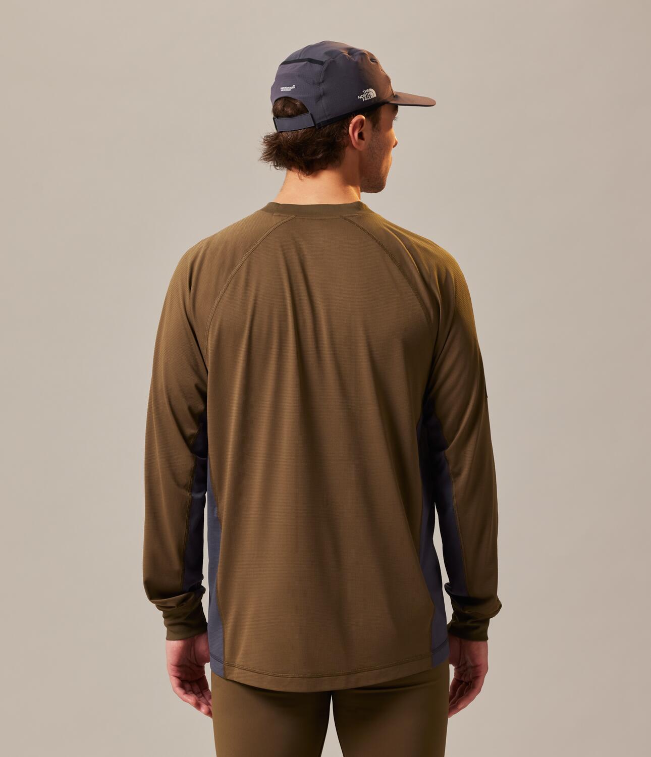 Camiseta Soukuu Tr S/S Tee Café y Gris Manga larga Unisex The North Face - imagen 2