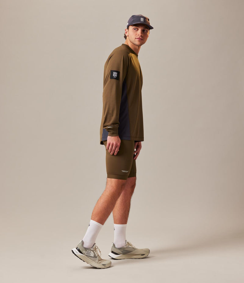 Camiseta Soukuu Tr S/S Tee Café y Gris Manga larga Unisex The North Face - imagen 3